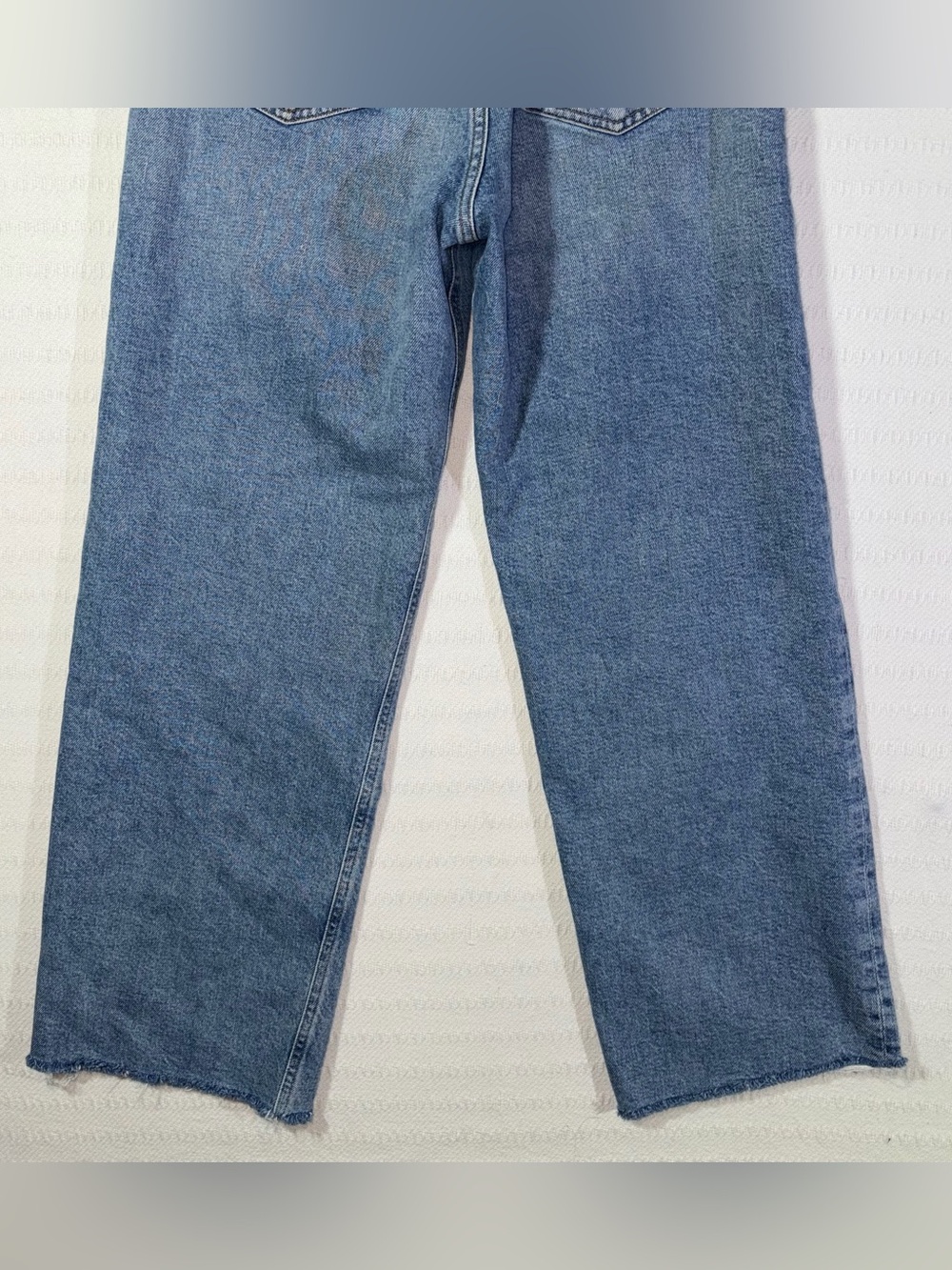 Agolde Womens Ren High Rise Wide Leg Medium Wash Blue Denim Jeans Size 26 - Picture 8 of 14